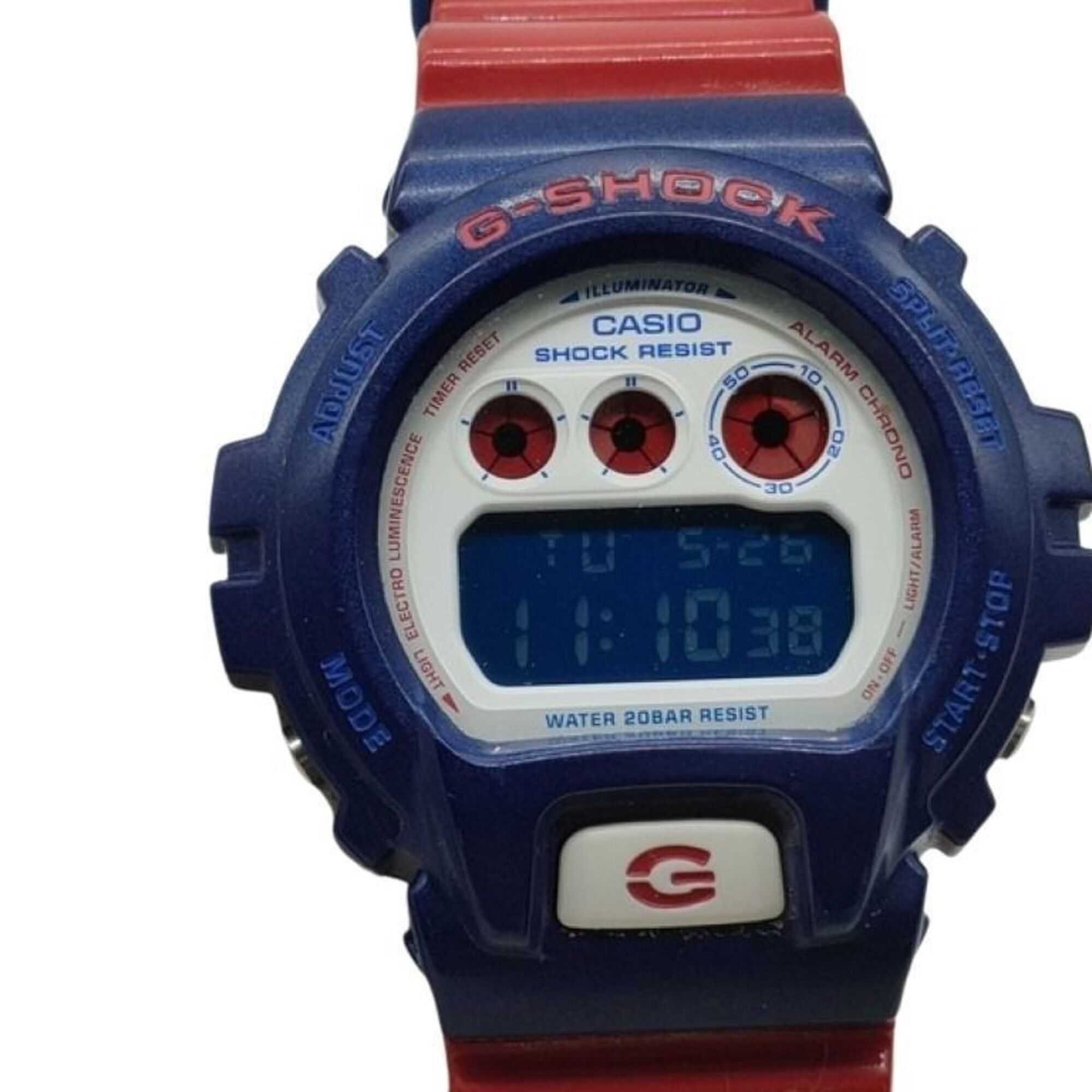 Casio G-Shock Dw-6900ac White Blue Red Resin Men's Watch
